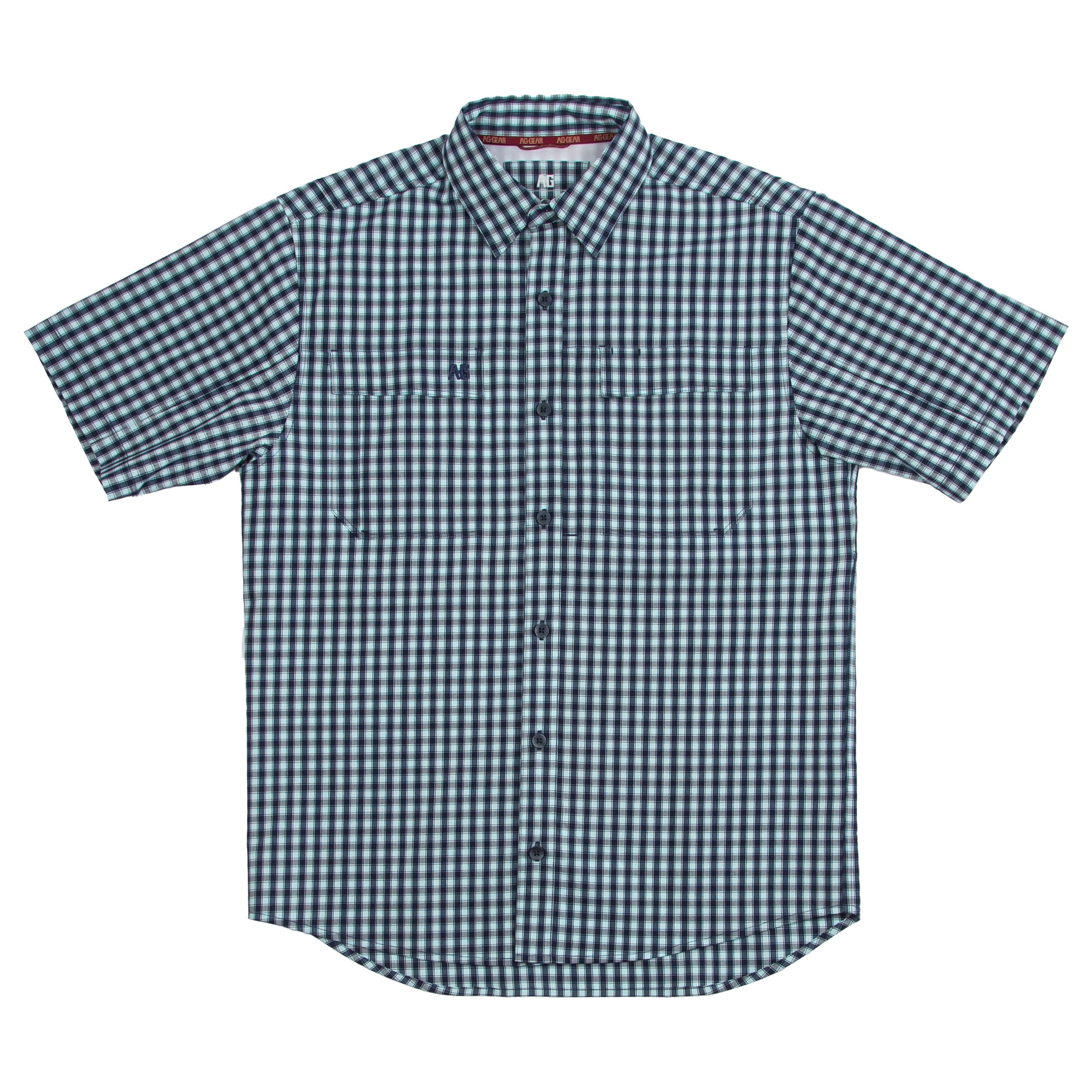 Haybaler Short Sleeve - Ice Blue Gingham