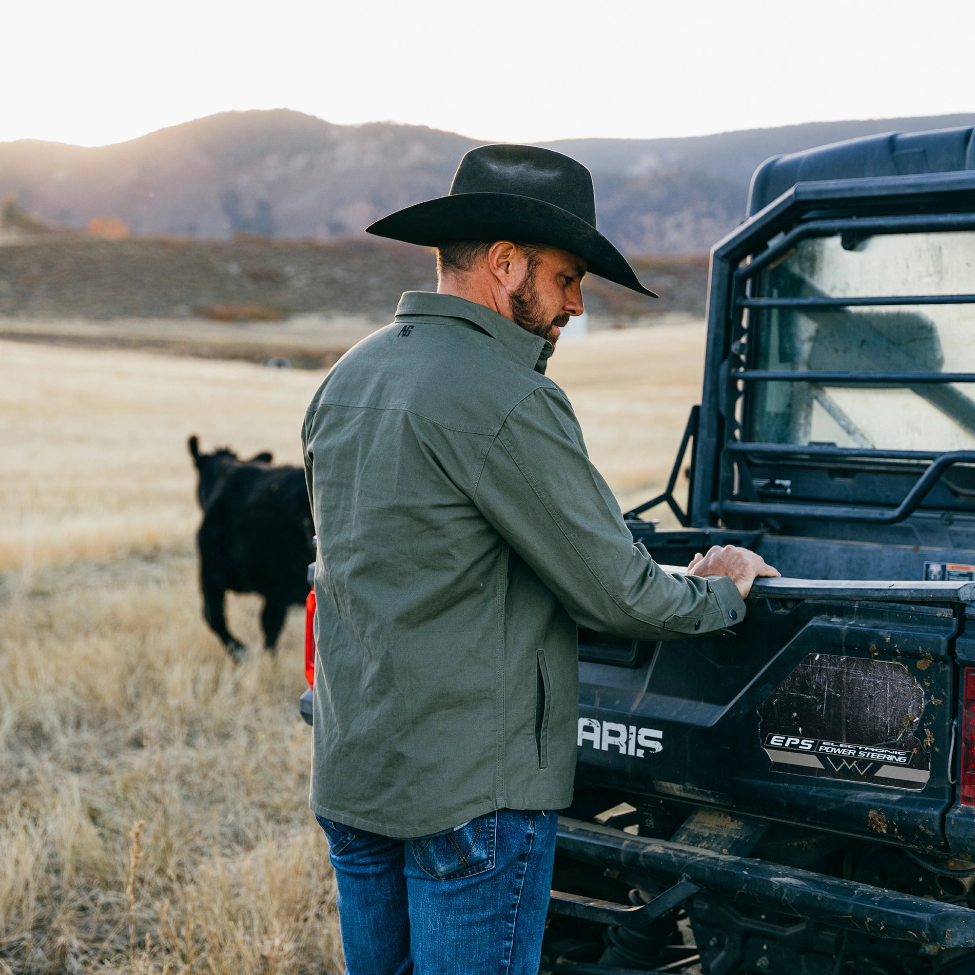 farming ranching AG farm shirt ranch shirt cattle ranch work shirt overshirt