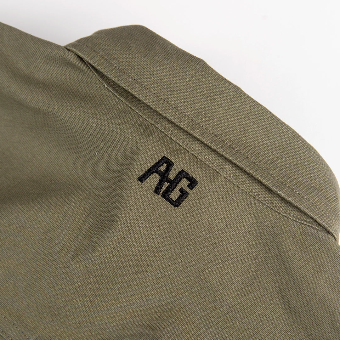 farmhand cotton overshirt shirt jack button farm jacket ranch jacket moss