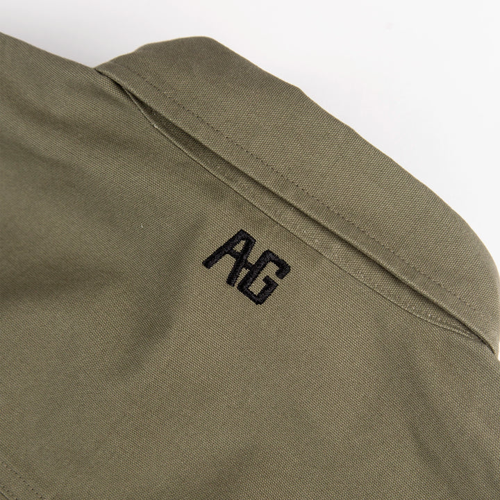 farmhand cotton overshirt shirt jack button farm jacket ranch jacket moss