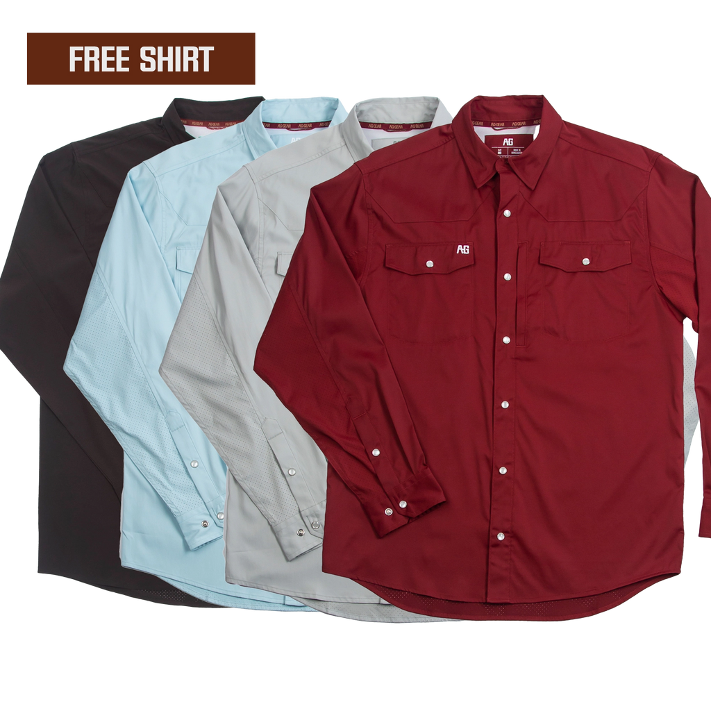 Stockyard Long Sleeve 4 for 3 - Maroon, Light Grey, Ice Blue, Coffee